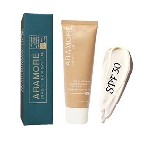 $48 Retail Aramore Multi-Defense Sunscreen Lotion UV